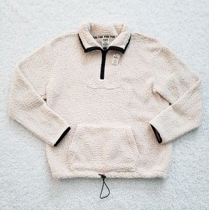 New Victoria's Secret PINK Fleece Pullover Size M